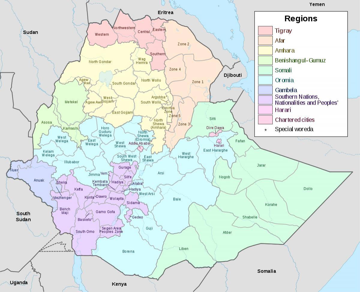 hawassa d'Etiòpia mapa