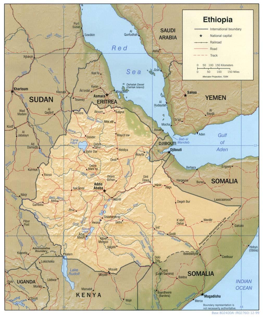 mapa de Etíop cartografia agència lloc web
