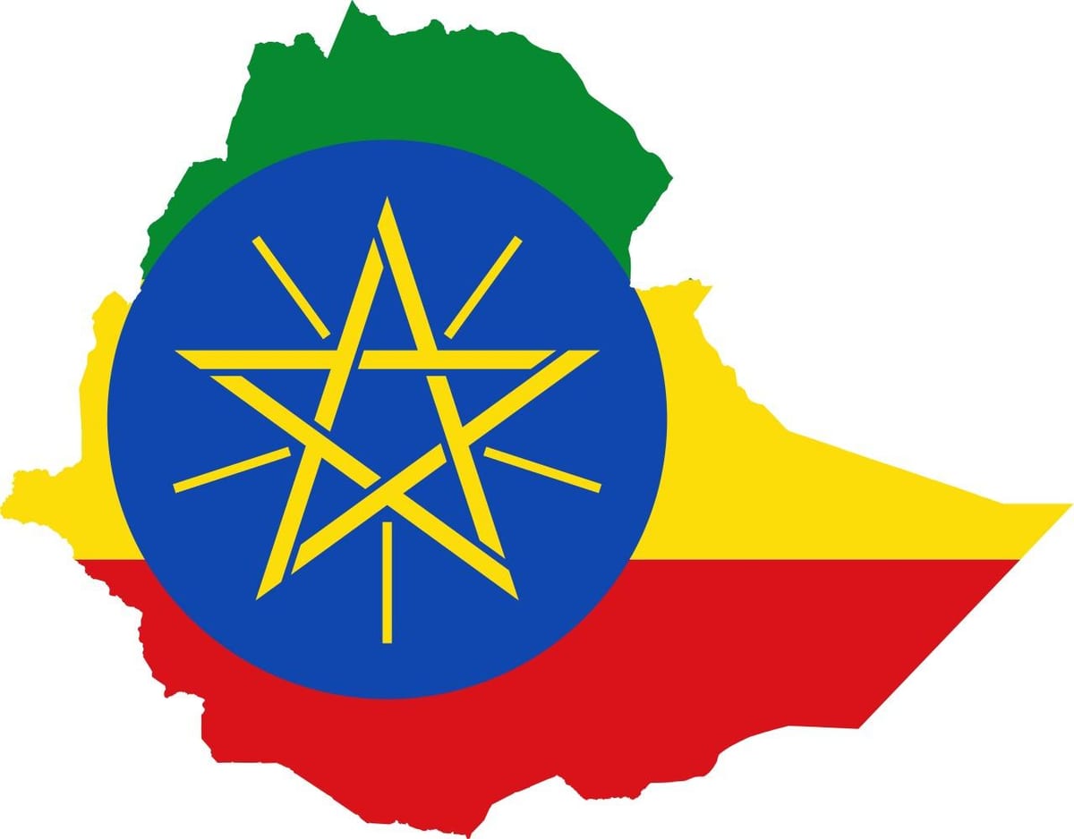 mapa de la bandera d'Etiòpia