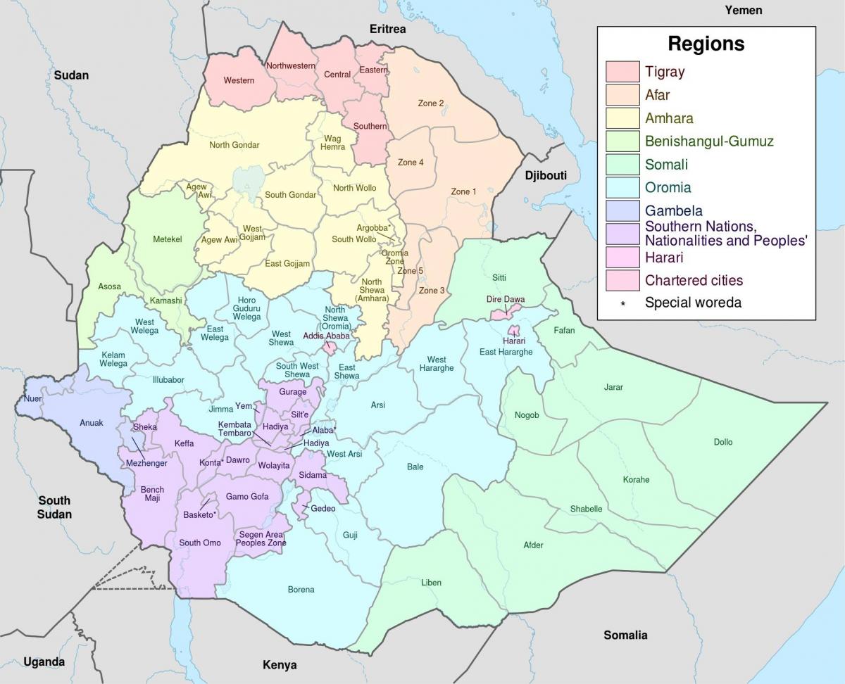 nova Etiòpia mapa
