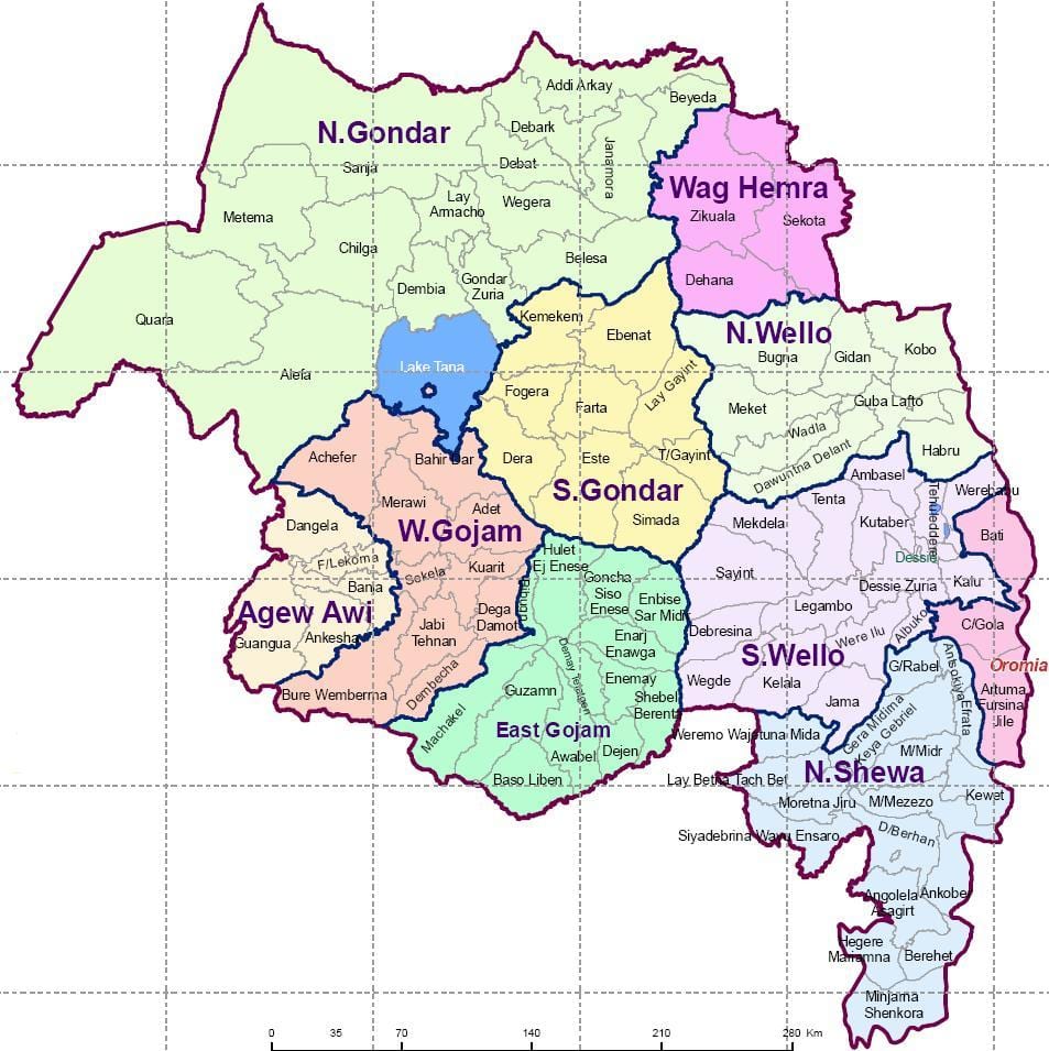 Etiòpia gondar mapa