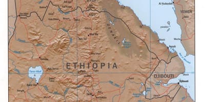 Mapa del nord d'Etiòpia