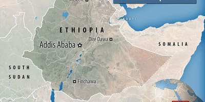 Danakil depressió Etiòpia mapa