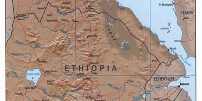 Mapa del nord d'Etiòpia