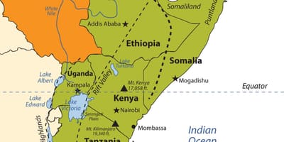 Mapa de l'altiplà Etíop àfrica