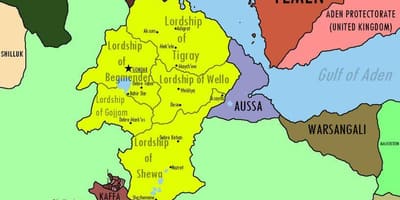Mapa de Etíop imperi