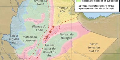 Mapa d'Etiòpia climàtic