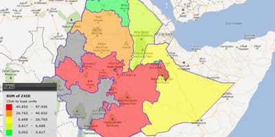 Etiòpia províncies mapa