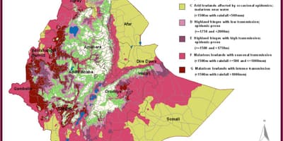 Mapa d'Etiòpia de la malària