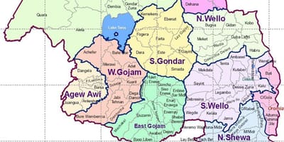 Etiòpia gondar mapa