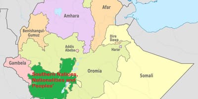 Mapa de snnpr Etiòpia