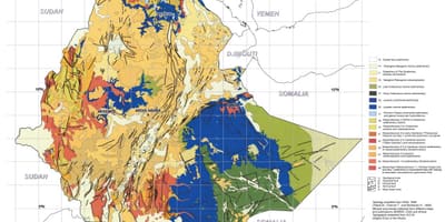 Mapa del mapa geològic d'Etiòpia